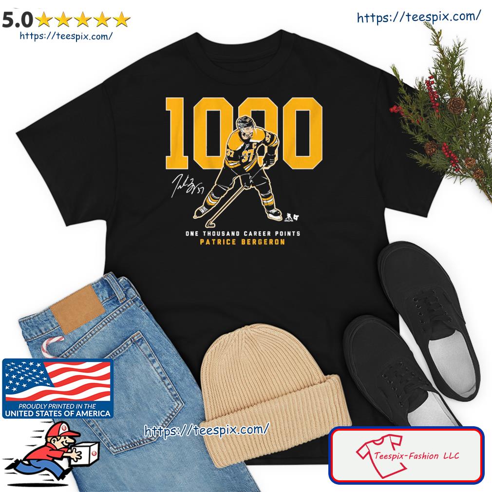 Patrice Bergeron 1,000 Points Shirt