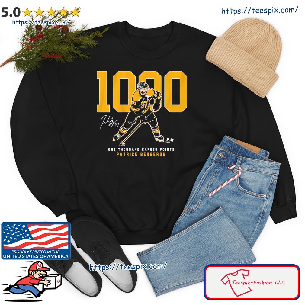 Patrice Bergeron 1,000 Points Shirt Sweater