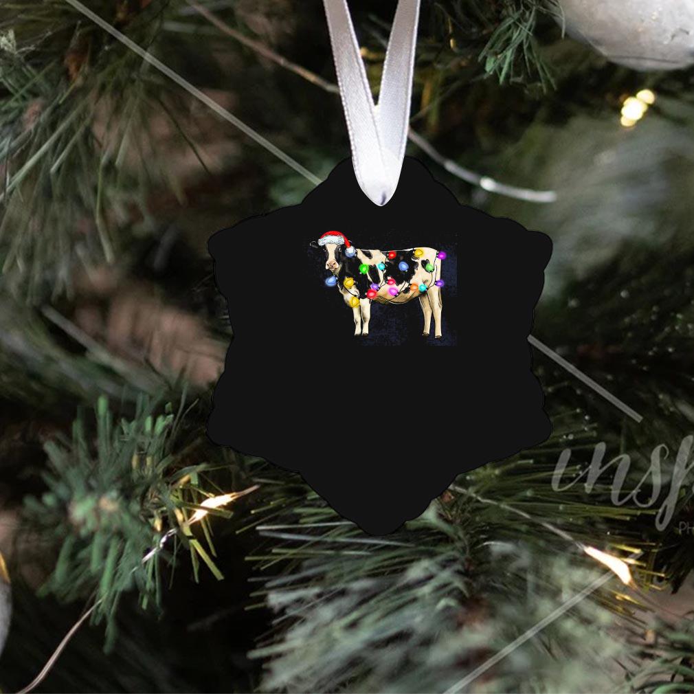 The Dairy Cows Lights Christmas Ornament Christmas Teespix Store