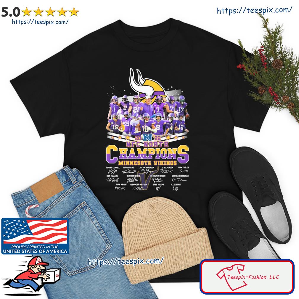 Original Minnesota Vikings Nfc North Division Champions 2022 T-shirt,Sweater,  Hoodie, And Long Sleeved, Ladies, Tank Top