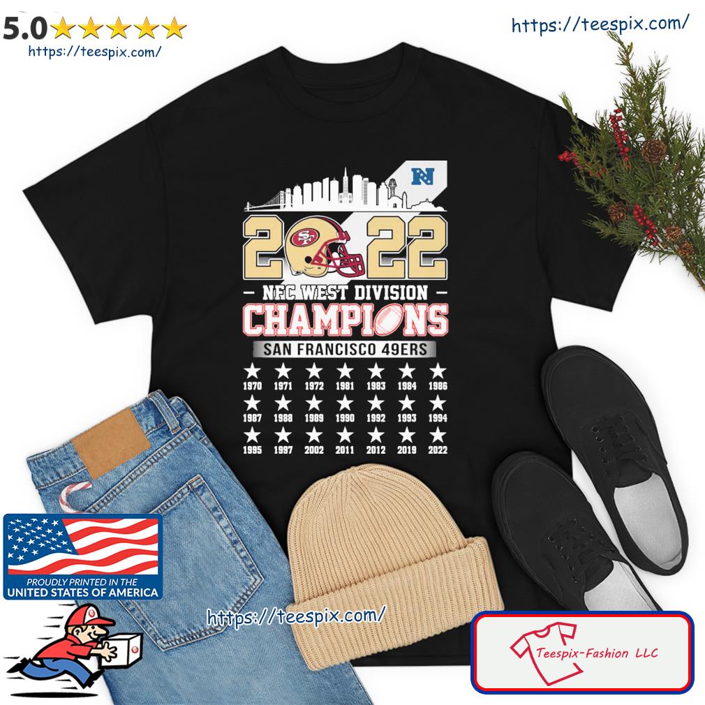 2022 NFC West Division Champions San Francisco 49ers Skyline Shirt
