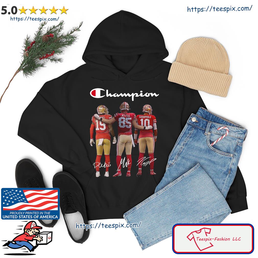 Buy San Francisco 49ers Champion Deebo Samuel George Kittle Jimmy G Shirt  For Free Shipping CUSTOMXMAS LTD