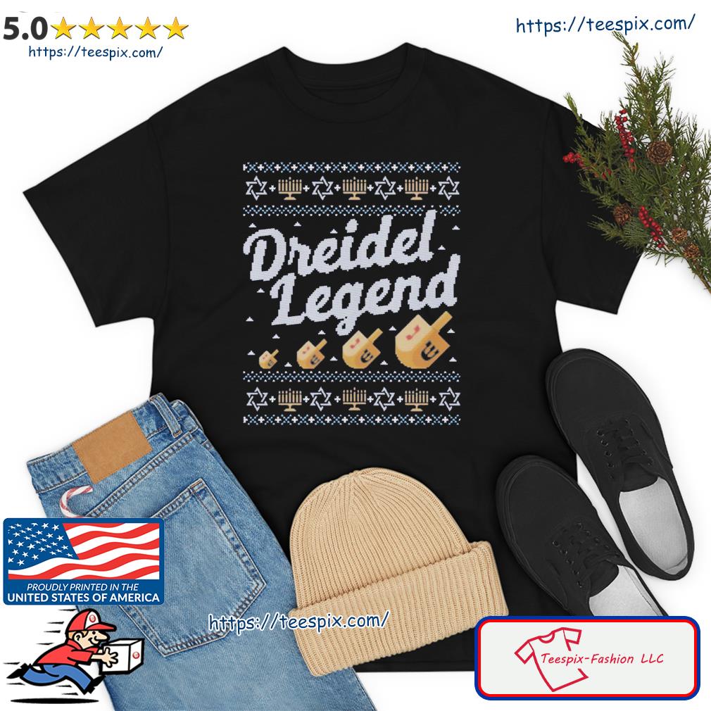 Dreidel Legend Jewish Ugly Hanukkah Sweater Shirt