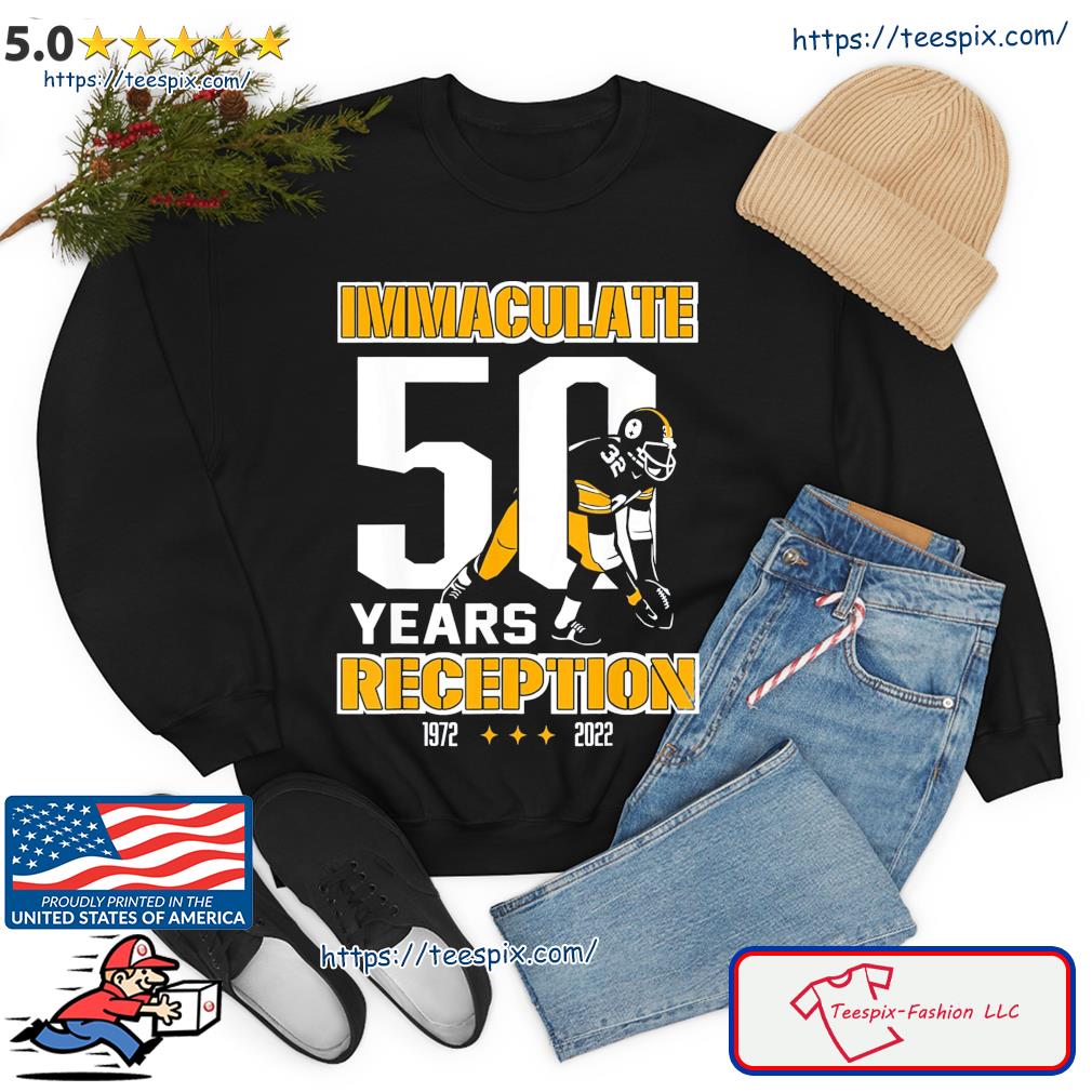 Franco Harris Immaculate 50 Years Reception Pittsburgh T-Shirt