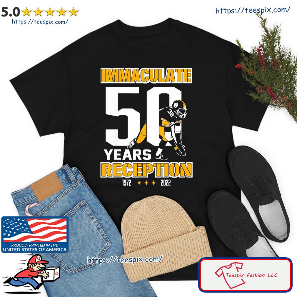 Franco Harris Immaculate 50 Years Reception Pittsburgh T-Shirt