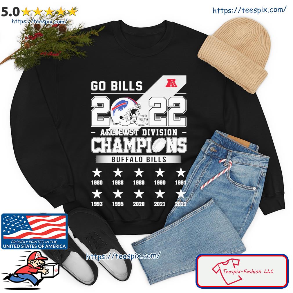 Buffalo Bills Go Bills 2022 AFC East Champions Unisex T-Shirt