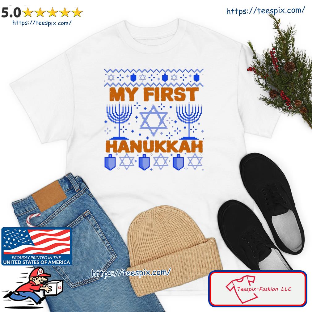 My First Hanukkah Ugly Christmas Shirt