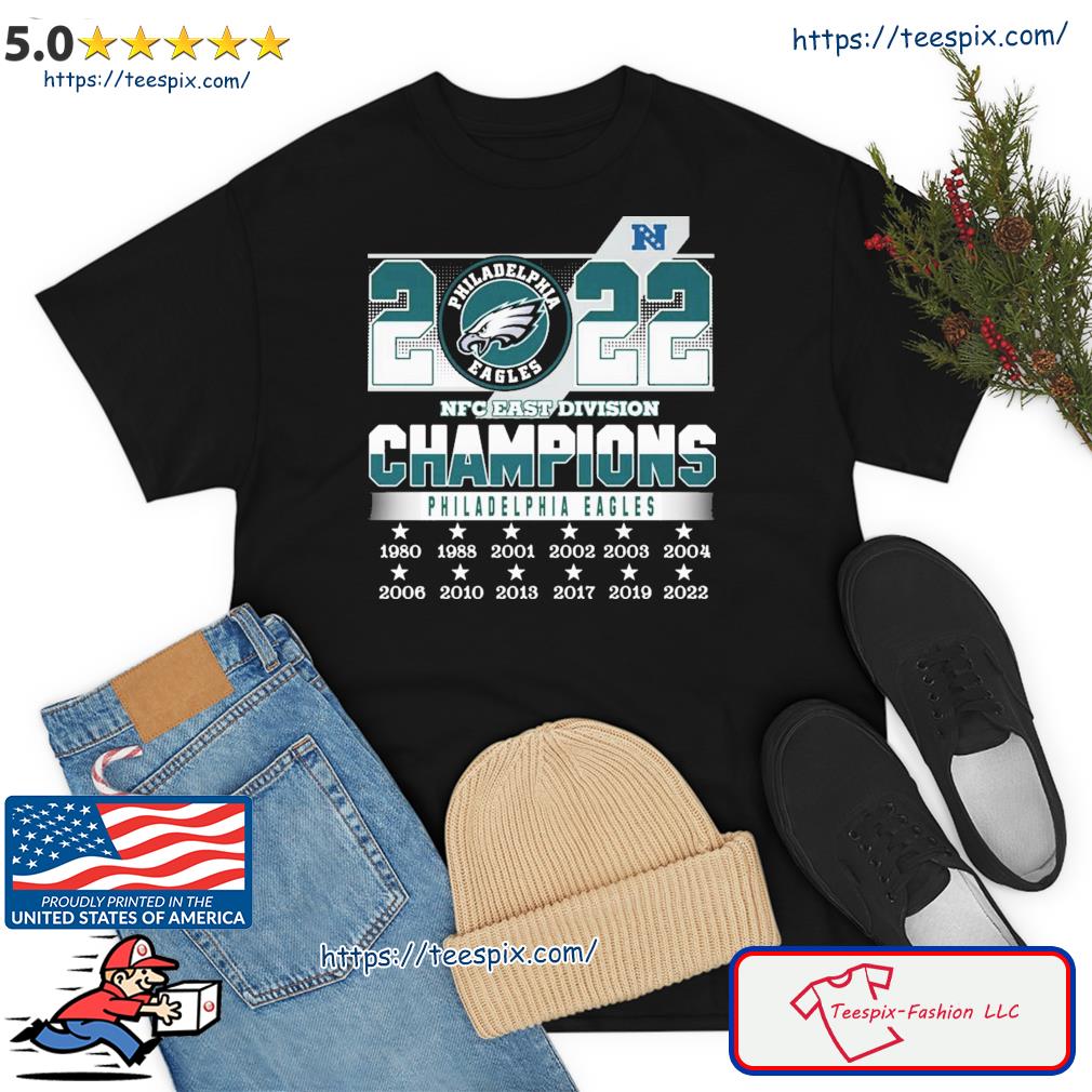 Original philadelphia eagles 2022 nfc east division champions 1980 2022  shirt, hoodie, sweater, long sleeve and tank top