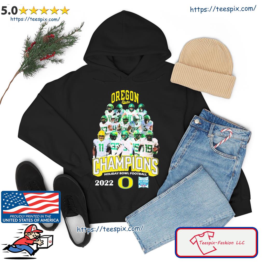 Oregon Team Sports Champions Holiday Bowl Football Shirt hoodie