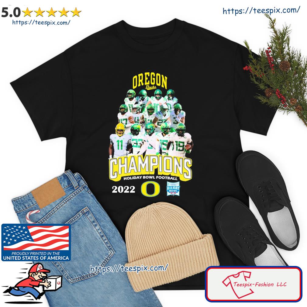 Oregon Team Sports Champions Holiday Bowl Football Shirt