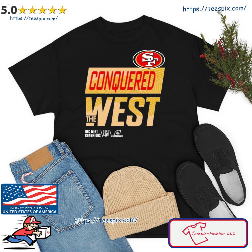 San Francisco 49ers 2022 NFC West Division Champions Locker Room Trophy  Collection T Shirt - Limotees