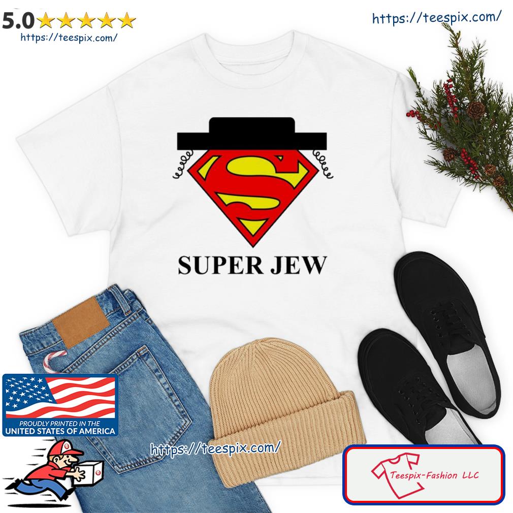 Superjew Funny Super Jew Logo Jewish Shirt