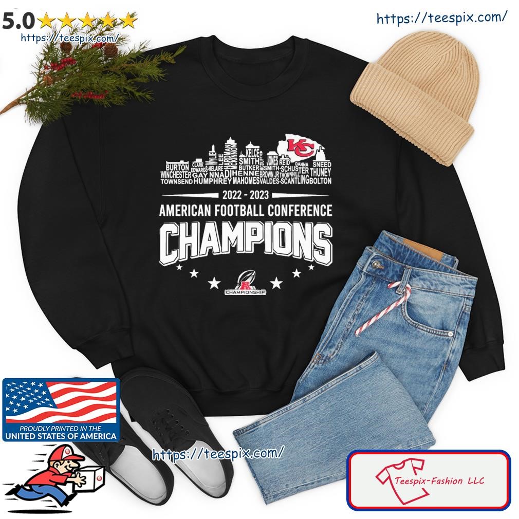 Kansas City Chiefs Player Names 2022-2023 American Football Conference  Champions Shirt - Teespix - Store Fashion LLC