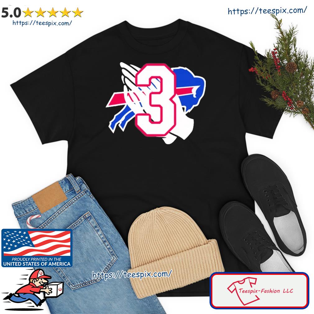 Pray For 3 Damar Hamlin Shirt, Buffalo Bills Unisex T-Shirt - Bring Your  Ideas, Thoughts And Imaginations Into Reality Today