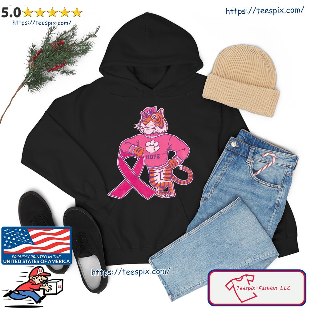 Clemson Tigers Hope Breast Cancer Shirt hoodie