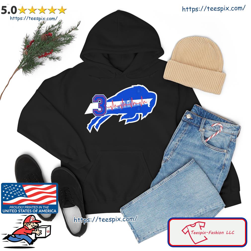 Damar Hamlin Buffalo Bills Heartbeat Skyline Shirt hoodie