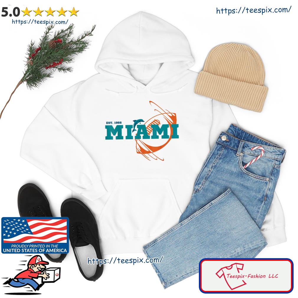 Est 1966 Sports Team Miami Sports Football Shirt Hoodie