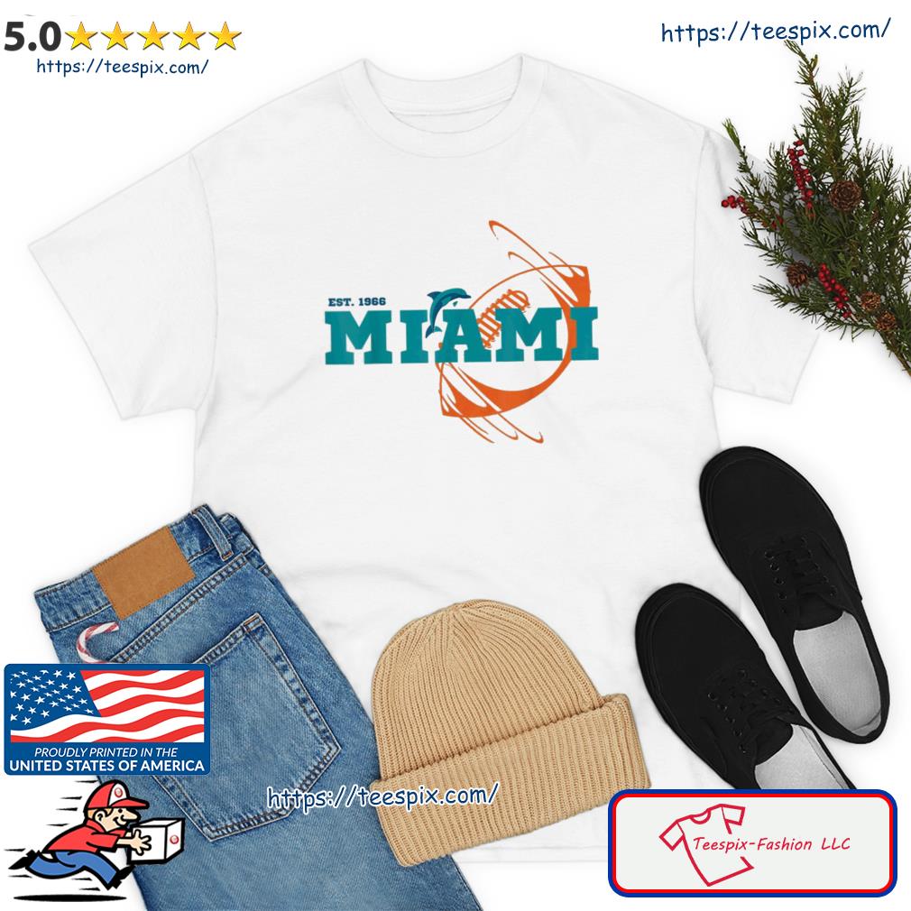 Est 1966 Sports Team Miami Sports Football Shirt