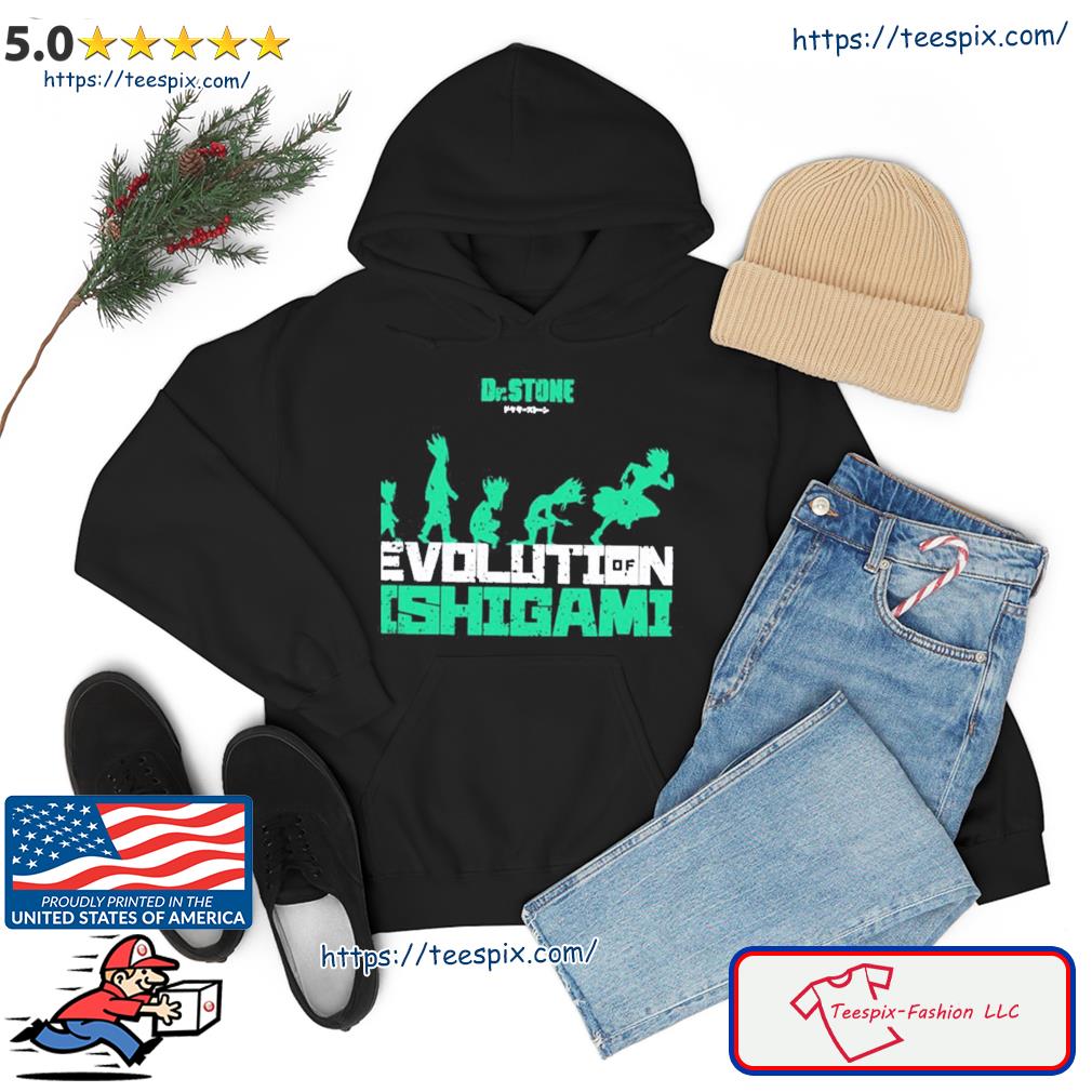 Evolution Of Ishigami Grunge Style Green Design Dr Stone Shirt hoodie
