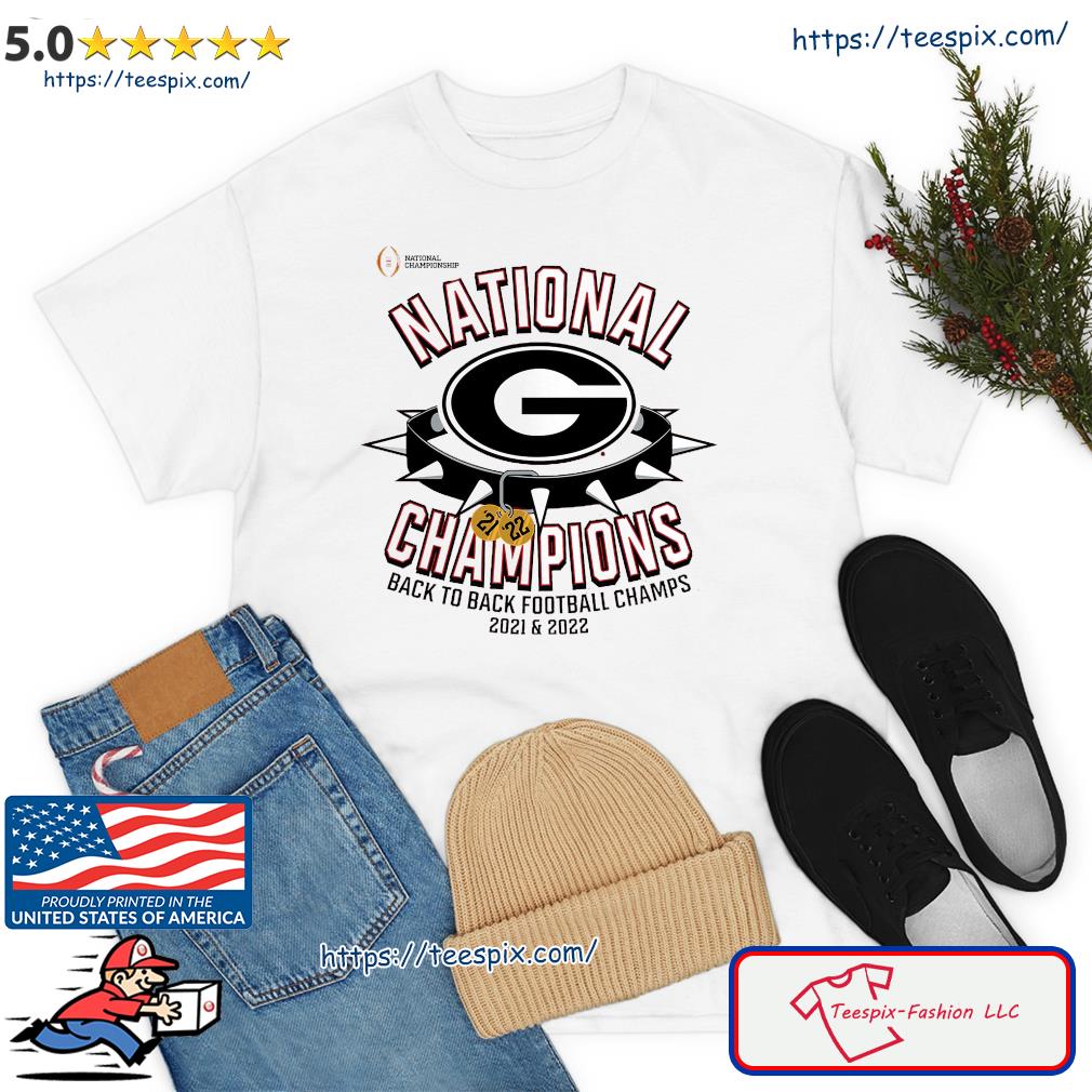 Georgia Bulldogs National Champions Back-To-Back Football Champs 2021 & 2022 Shirt