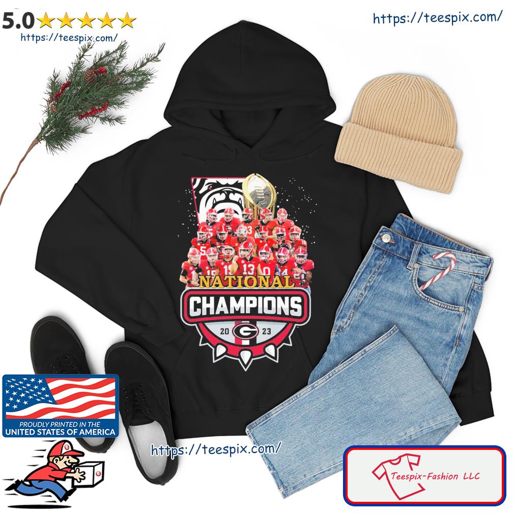 Georgia Bulldogs Team 2023 National Champions Shirt hoodie