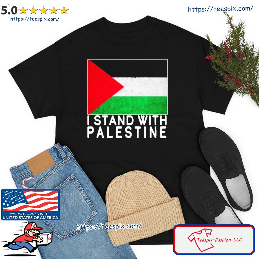 I Stand With Palestine Supporters Free Gaza Jerusalem Mosque New Era Heritage Blend Varsity Shirt