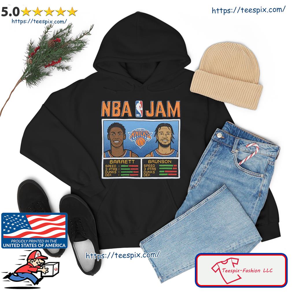 NBA Jam Knicks Barrett And Brunson Shirt hoodie