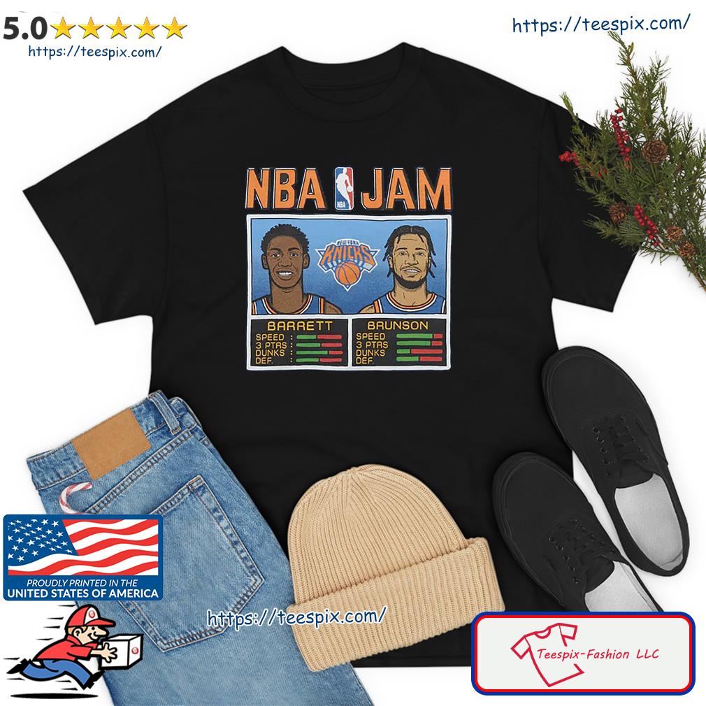 NBA Jam Knicks Barrett And Brunson Shirt