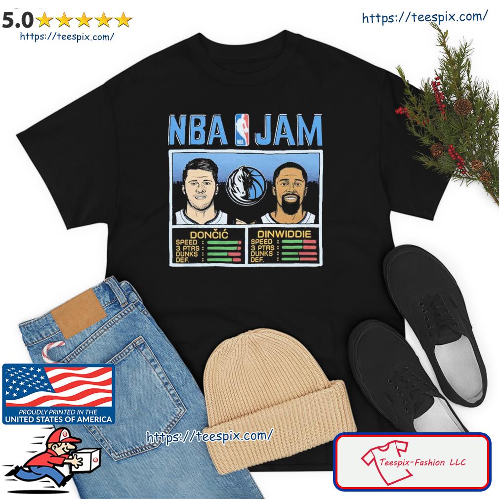 NBA Jam Mavericks Doncic And Dinwiddie Shirt