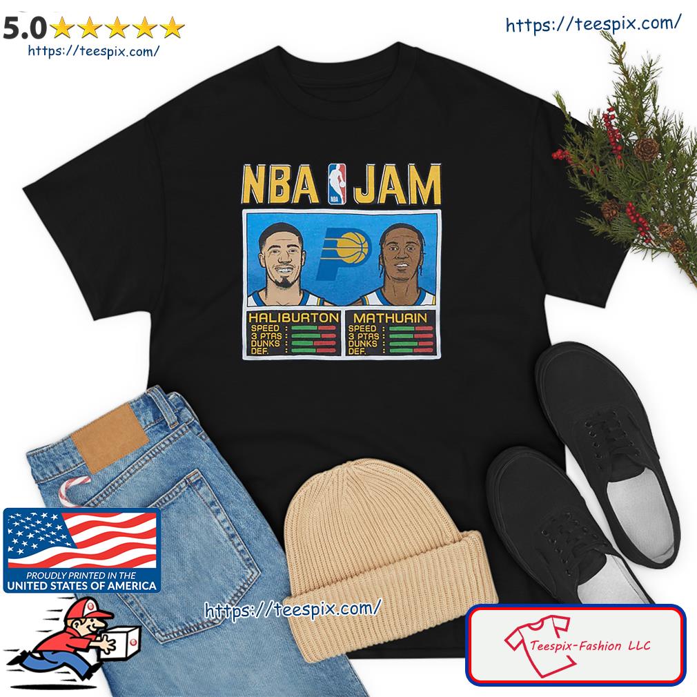 NBA Jam Pacers Haliburton And Mathurin Shirt