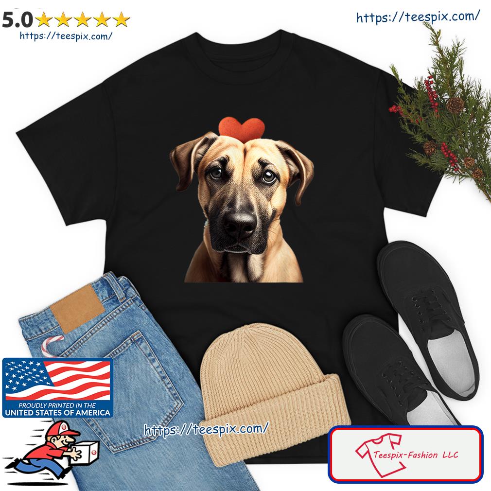 Valentines Day Black Mouth Cur Shirt