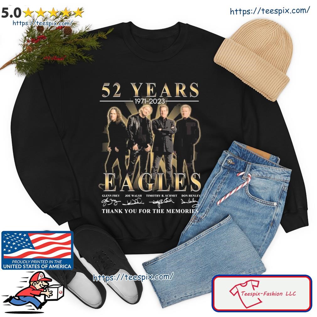 Eagles Signed 52nd Anniversary 1971-2023 Thank You Memories Unisex