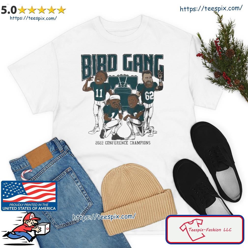 Bird Gang Philadelphia Eagles Conference Champions Caricatures Shirt -  Limotees