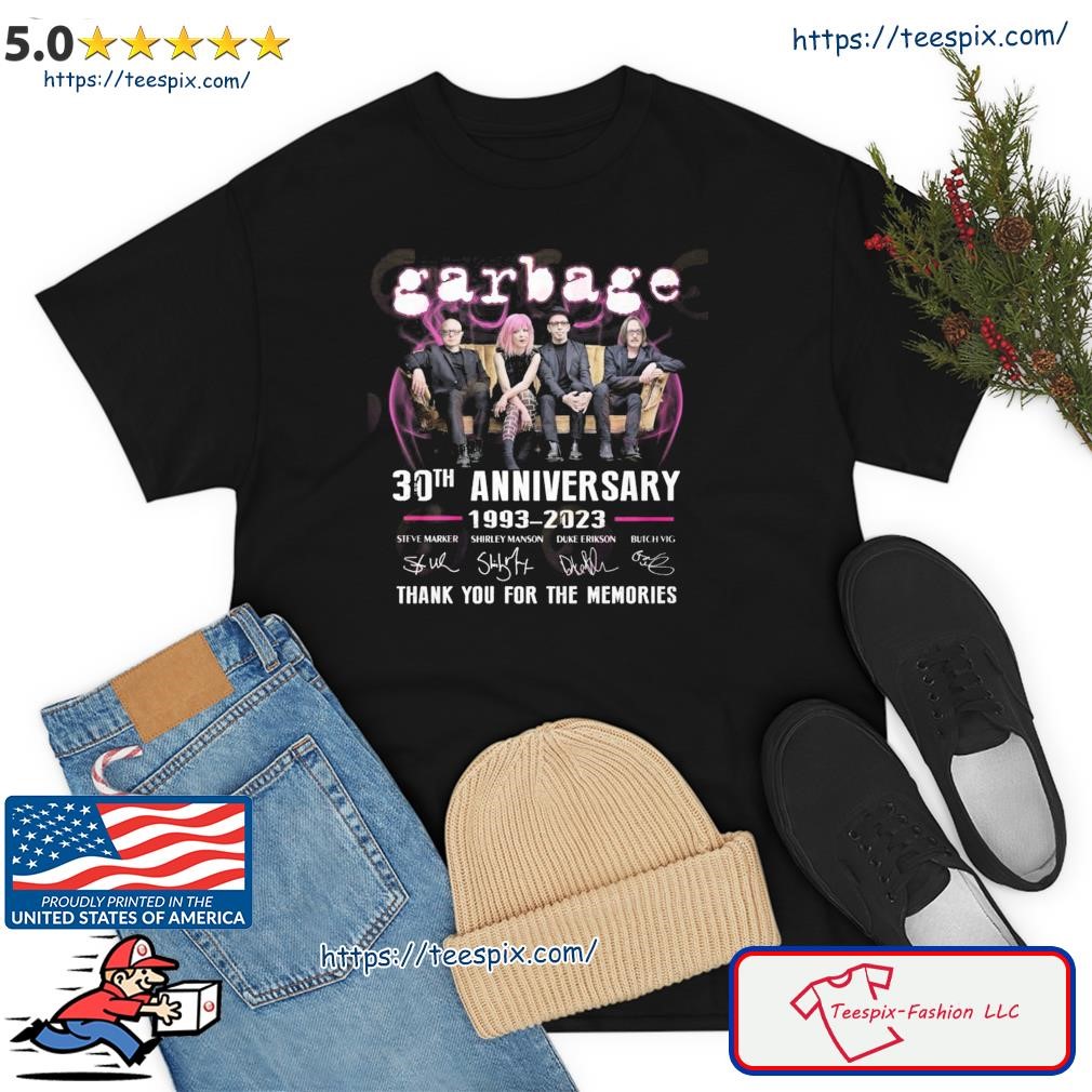 Garbage 30th Anniversary 1993 – 2023 Thank You For The Memories T-Shirt