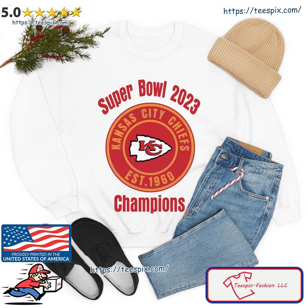 Kansas City Chiefs Est 1960 Super Bowl 2023 Champions Svg