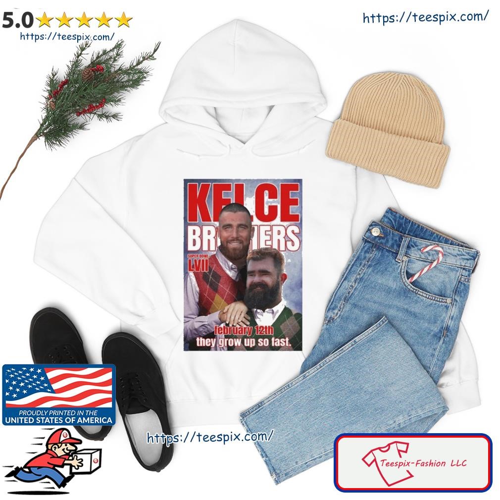 Step Brothers Kelce Brothers Travis and Jason Kelce Super Bowl Shirt -  Teespix - Store Fashion LLC