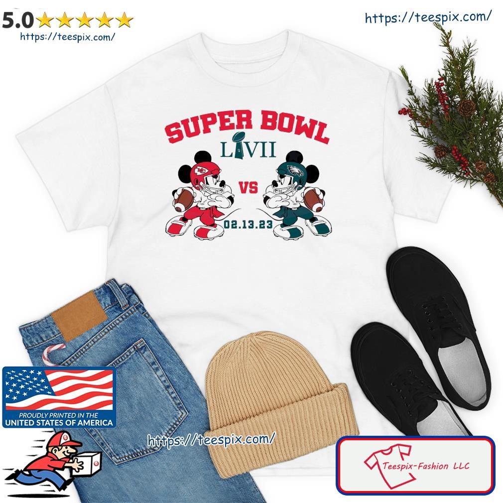 Mickey Mouse Eagles Vs Chiefs Super Bowl 2023 Svg Cutting Files