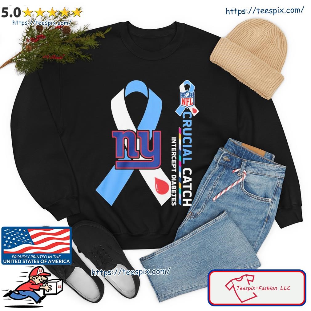 New York Giants NFL Crucial Catch Intercept Diabetes Shirt, hoodie,  sweater, long sleeve and tank top