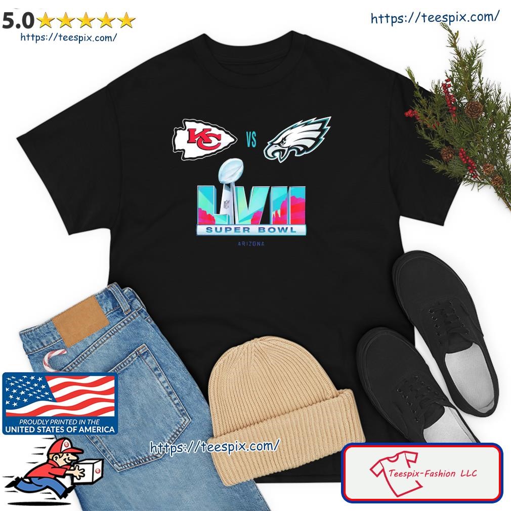 Philadelphia Eagles vs Kansas City Chiefs Super Bowl LVII Unique T-Shirt -  Binteez