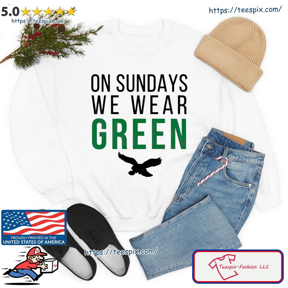 On Sundays We Wear Green Philadelphia Eagles Fans Svg - Inspire Uplift in  2023