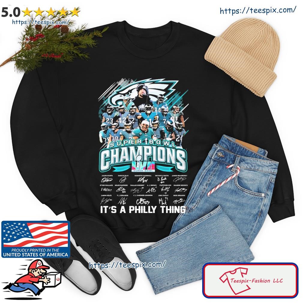 Philadelphia Eagles Super Bowl LVII 2022 2023 Champions T-Shirt