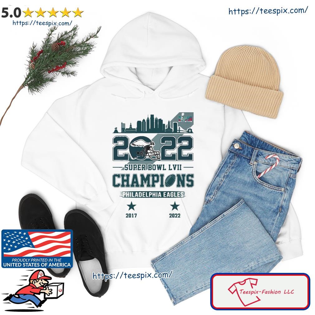 Philadelphia Eagles 2022-2023 Super Bowl LVII Champions Skyline Shirt hoodie.jpg