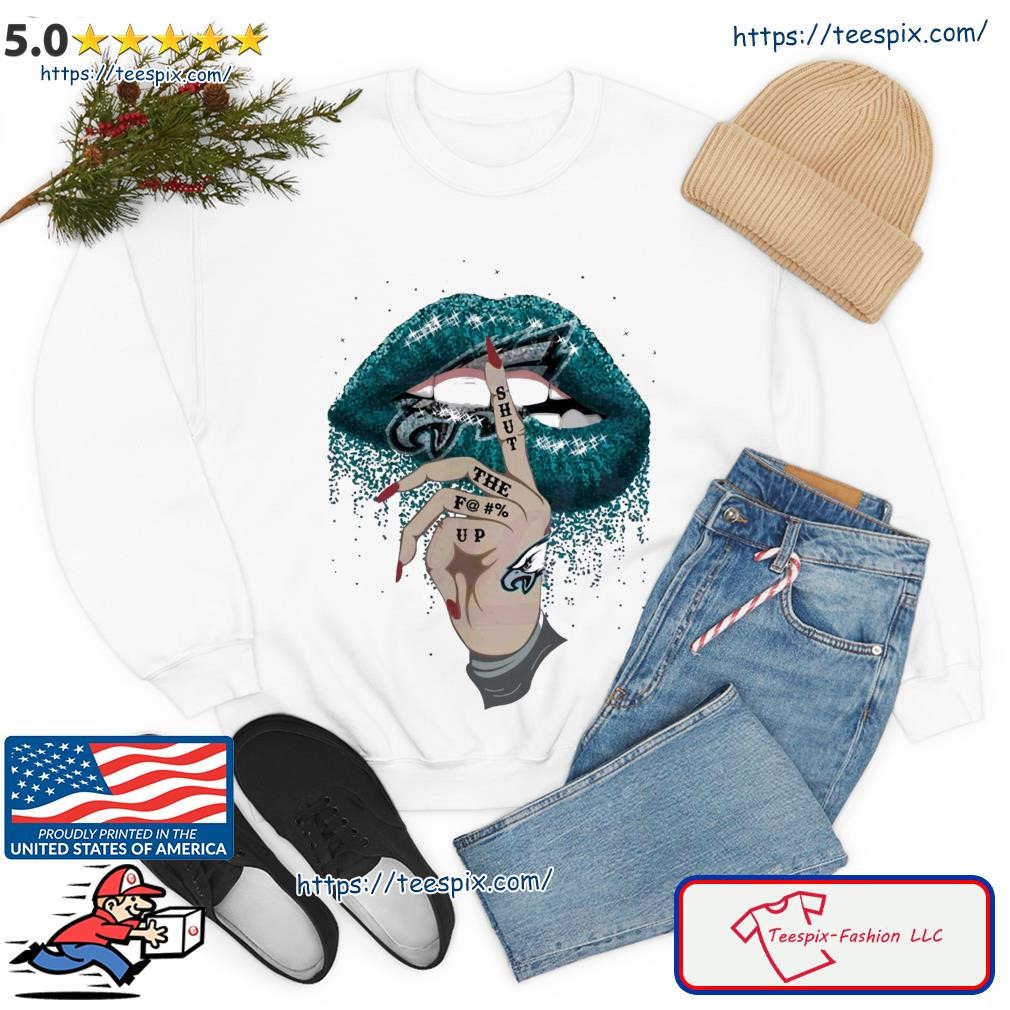 Philadelphia Eagles Fan Girls Philly Fans Lip Shirt - Limotees