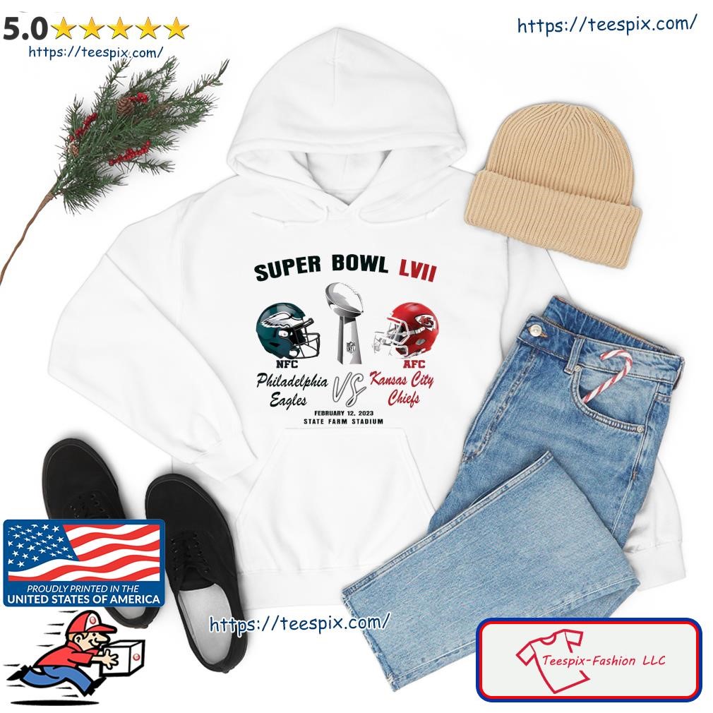 Super Bowl Lvii 2023 Shirt, Philadelphia Eagles Vs Kansas City