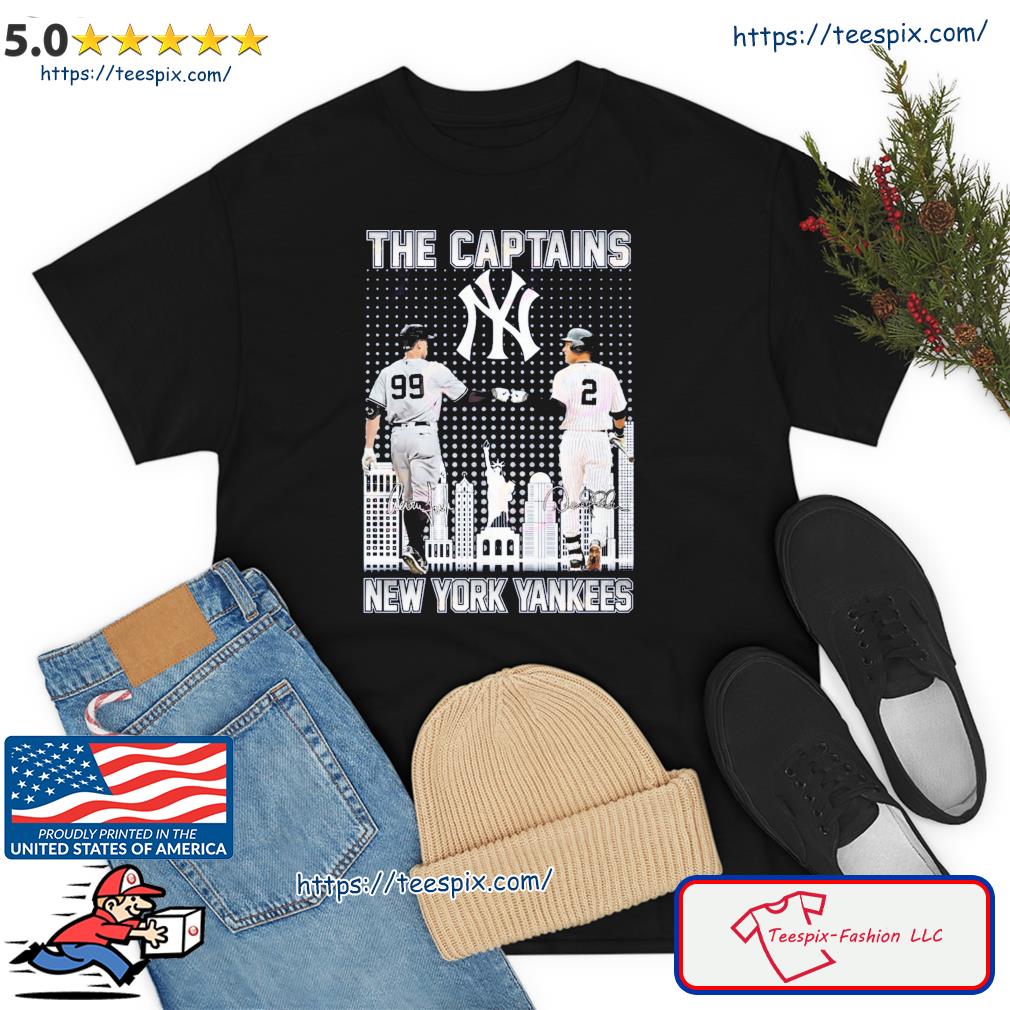 Aaron Judge And Derek Jeter The Captain New York Yankees Signatures Shirt