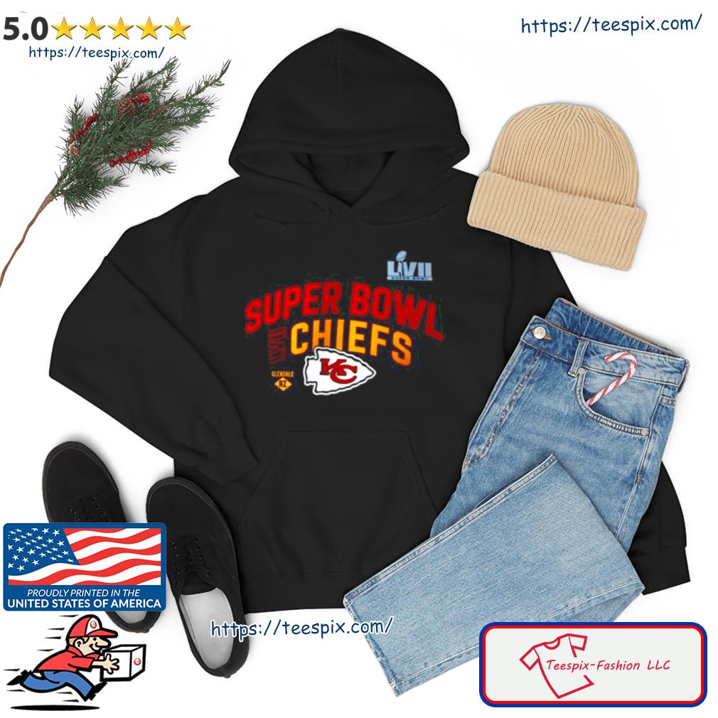 Nike Super Bowl LVII Team Logo Lockup Kansas City Chiefs 2023 Shirt,  hoodie, sweater, long sleeve and tank top