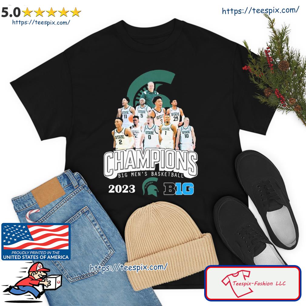 Michigan State Spartan Team Champions Big Ten Men's Basketball 2023 Shirt