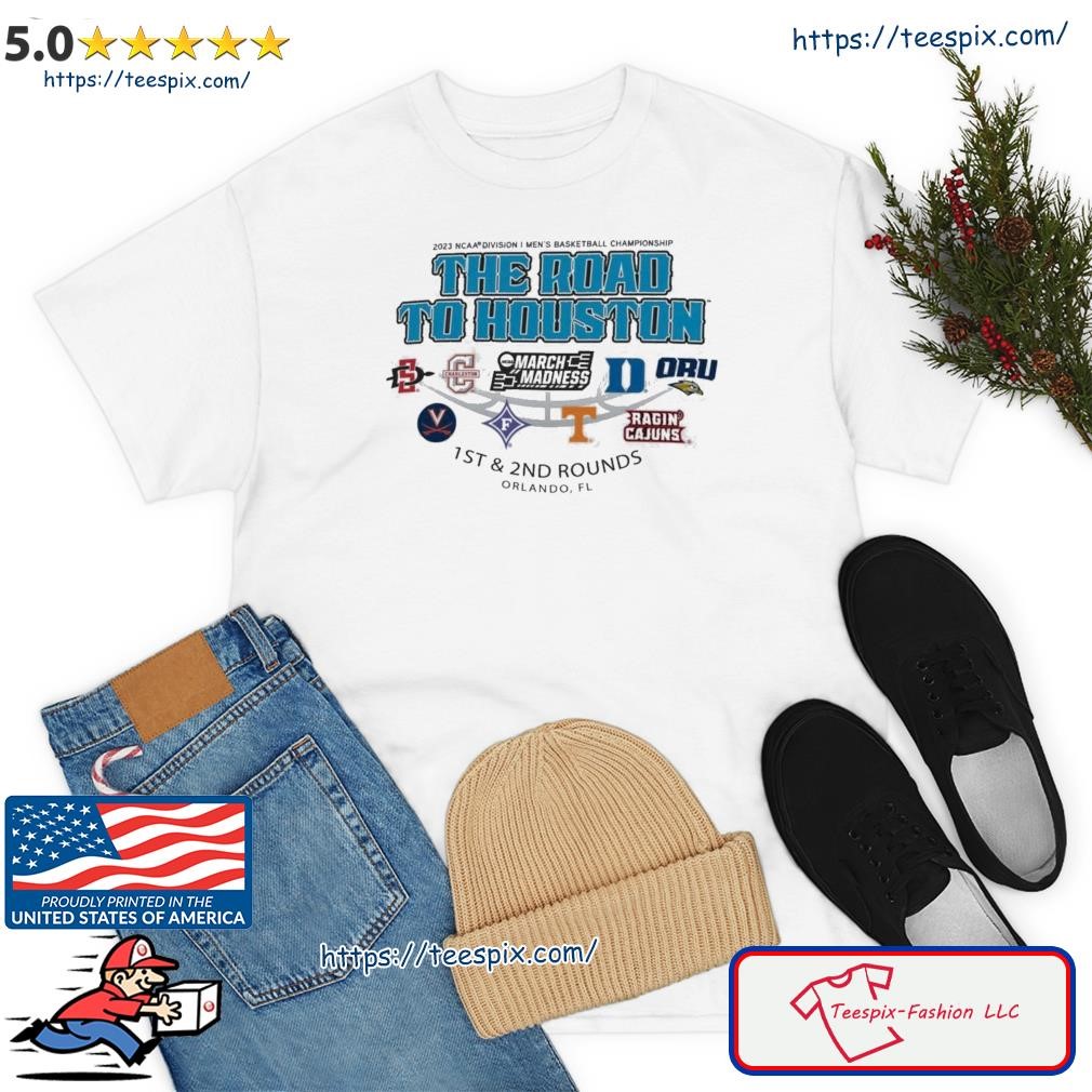 2023 NCAA Division I Men's Basketball The Road To Houston March Madness 1st & 2nd Rounds Orlando Shirt