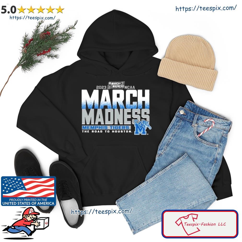 2023 NCAA March Madness Memphis Tigers The Road To Houston Shirt hoodie.jpg