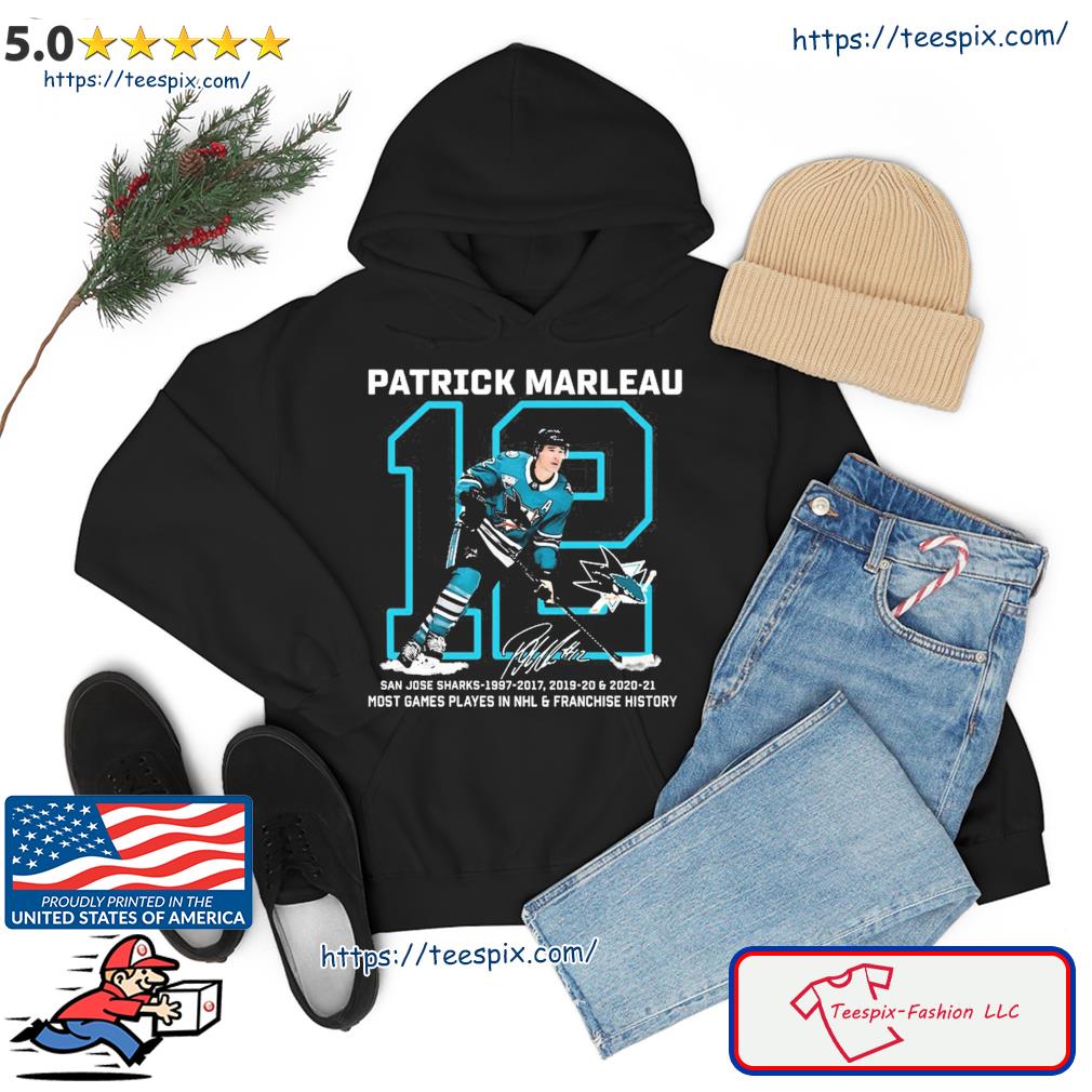 Patrick Marleau 12 Signature Shirt hoodie